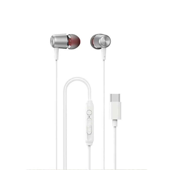 Dudao X1PROT In-Ear-Kopfhörer mit USB-C, kabelgebunden, 1,2 m – Weiß