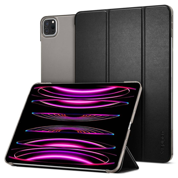 Coque SPIGEN iPad Pro 12.9 2021 Smart Fold Etui noir