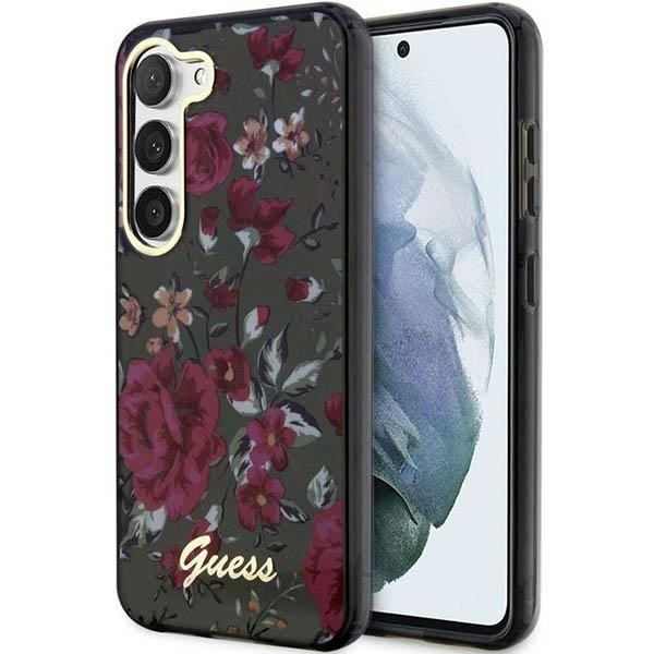 Obal Guess Guhcs23shcfwsa S23 S911 Green/kaki Hardcase Flower Collection Case