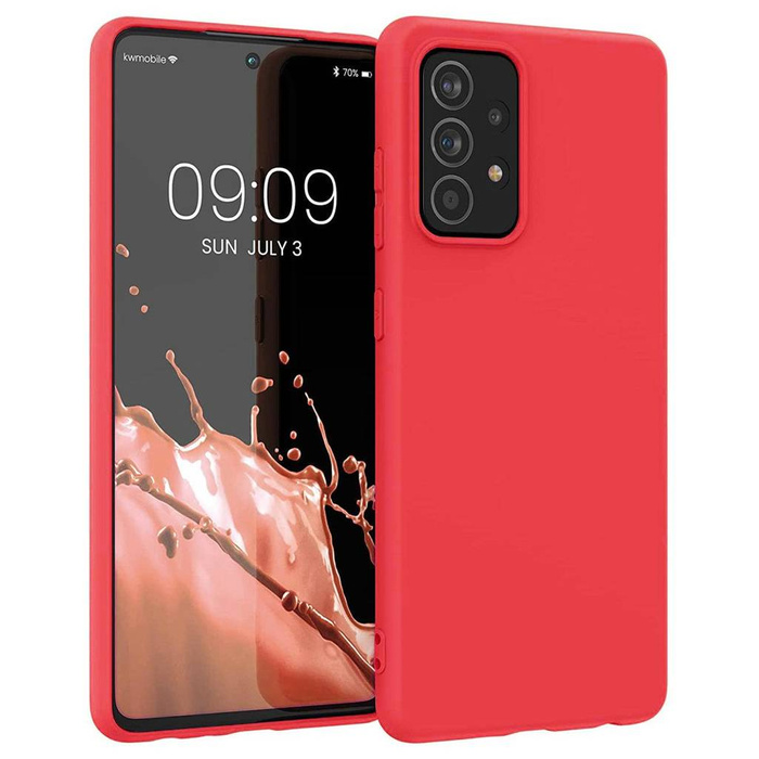 Silicone Case flexible silikonouveau coque couverture Samsung Galaxy A03s rouge