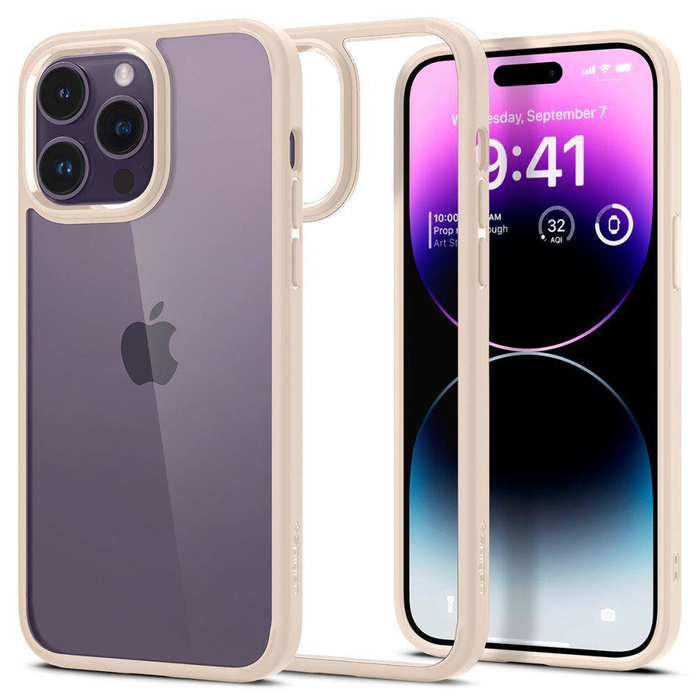 Coque Spigen Ultra Hybrid IPhone 14 PRO SAND BEIGE