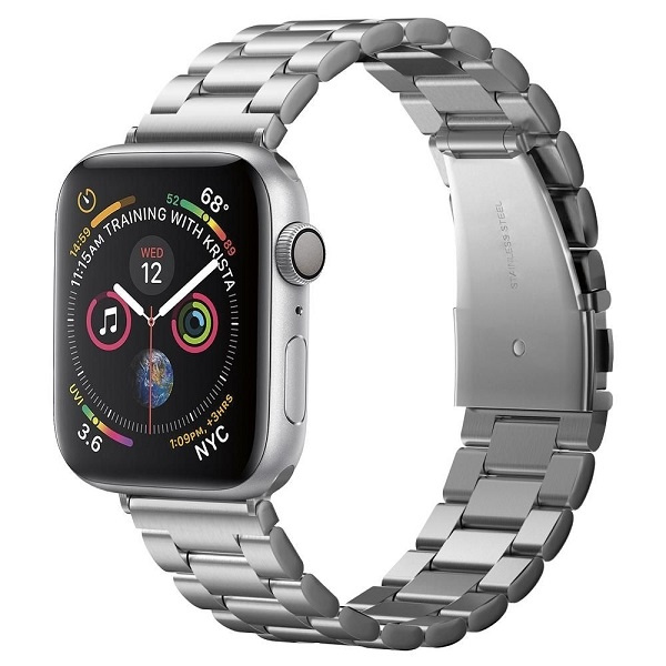 Řemínek Náramek SPIGEN Modern Fit Band Apple Watch 1/2/3/4 (42/44mm) Silver