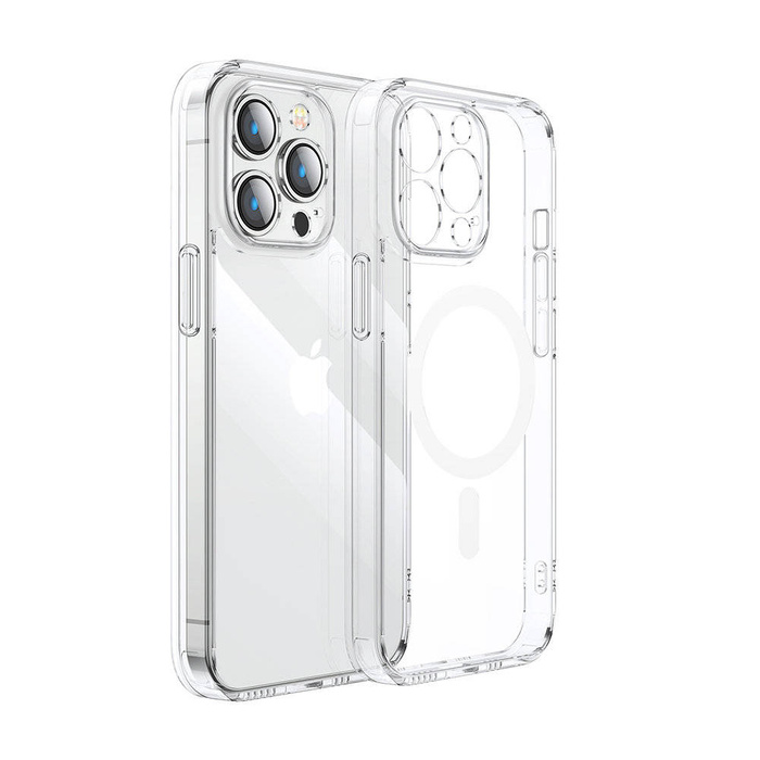 Joyroom 14D Magnetic Case Magnetische Hülle für iPhone 14 Pro kompatibel mit MagSafe transparent (JR-14D6)