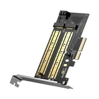 Ugreen erweiterungskarte PCIe 3.0 x4 Adapter für M.2 M-Key / M.2 B-Key SSD schwarz (CM302)