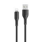 USAMS U68 lightning 2A Fast Charge 1m negro/negro SJ500USB01 (US-SJ500)