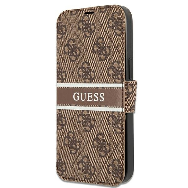 Guess GUBKP13S4GDBR iPhone 13 mini 5.4" marrone/marrone libro 4G Stripe