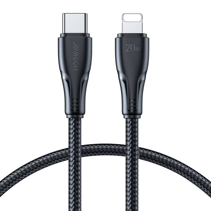 Joyroom USB C - Cable Lightning 20W Surpass Series para carga rápida y transferencia de datos 0,25 m negro (S-CL020A11)