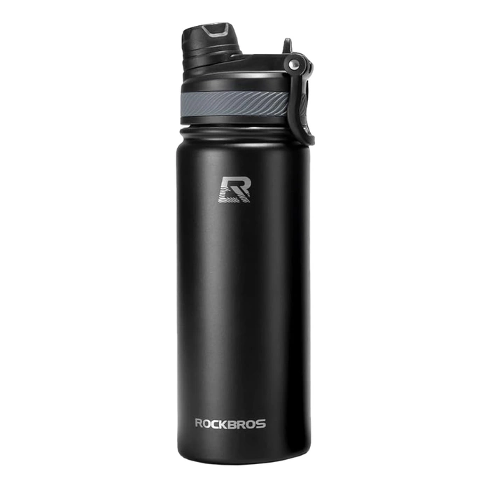 Rockbros 35210029001 bicycle thermal bottle for drinks 530 ml - black