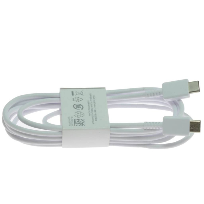 Genuine Cable SAMSUNG Galaxy S22 Ultra S21 A52 A53 USB-C - USB-C 1.8M LONG EP-DW767JWE White