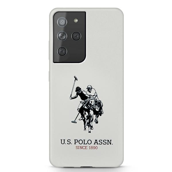 Coque US POLO Samsung Galaxy S21 Ultra Silicone Logo USHCS21LSLHRWH White Case