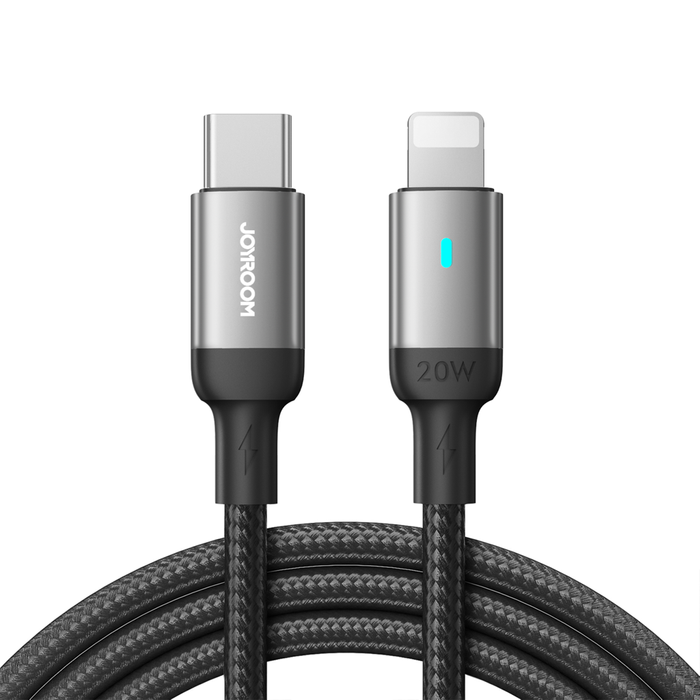 Joyroom cable USB C - Lightning 20W A10 Series 1.2 m black (S-CL020A10)