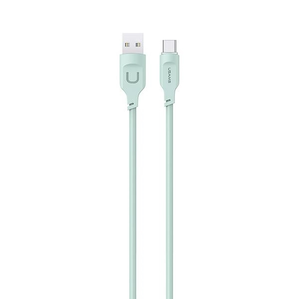 USAMS Kabel USB-C PD Rychlé nabíjení 1,2 m 6A Lithe Series zelená/zelená SJ568USB04 (US-SJ568)