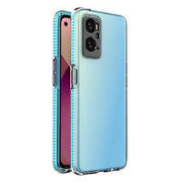 Spring Case obal Realme 9i, Oppo A36 / A76 / A96 silikonový kryt s rámečkem světle modrý