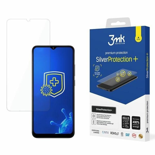 Screen Protector 3MK Samsung Galaxy A03s 4G Silver Protect+ Wet Mount Antimicrobial