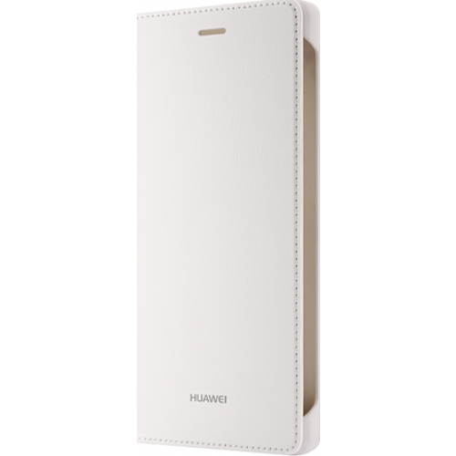  Funda de cuero genuino HUAWEI P8 Lite Flip Cover  Blanco