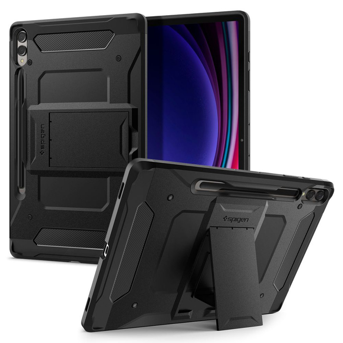 Coque Spigen Tough Armor "pro" Galaxy Tab S9+ Plus 12.4 X810 / X816B Noir Case