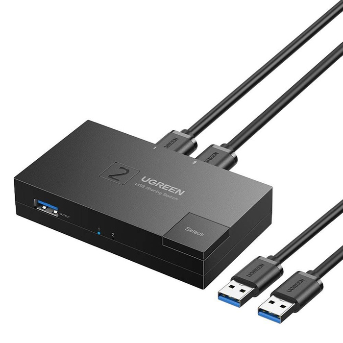 Obousměrný přepínač USB 3.0 Ugreen CM618 - černý