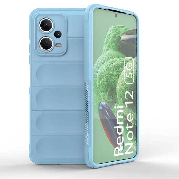 Magic Shield Case Cover pro Xiaomi Redmi Note 12 5G / Poco X5 5G Flexible Armor Cover světle modrý