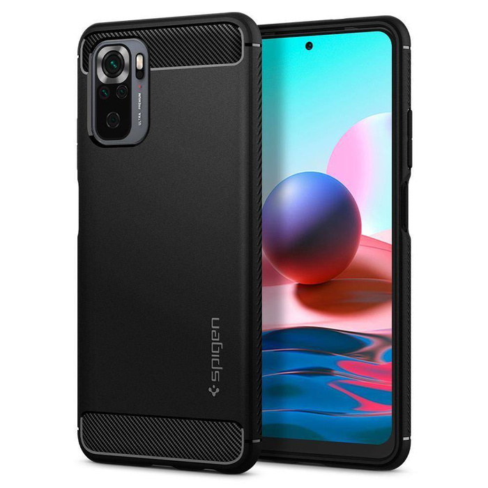 Pouzdro SPIGEN Xiaomi Redmi Note 10 / 10S Rugged Armor Matná černá Case