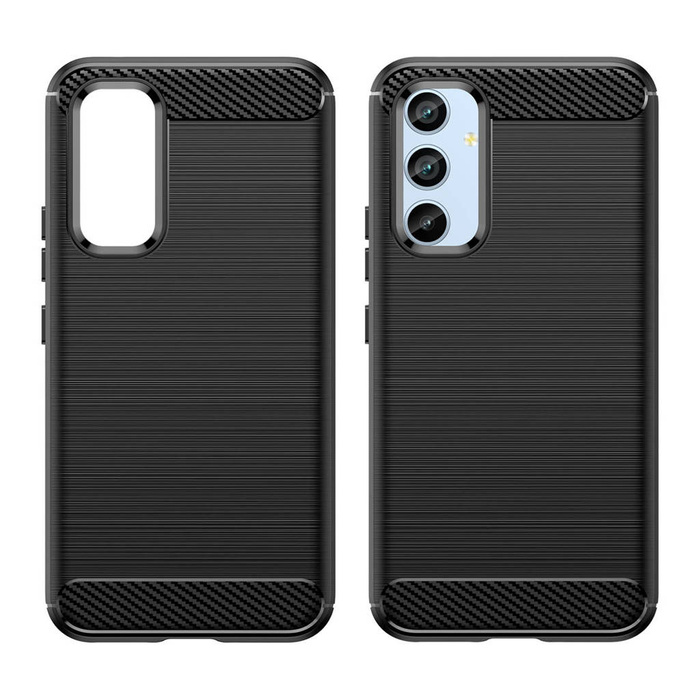 Obal Carbon Case obal pro Samsung Galaxy A54 5G flexibilní silikonový carbonový kryt černý Case