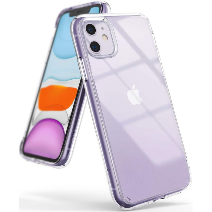 Ringke Fusion TPU Hülle mit Gelrahmen für iPhone 11 transparent (FSAP0040)