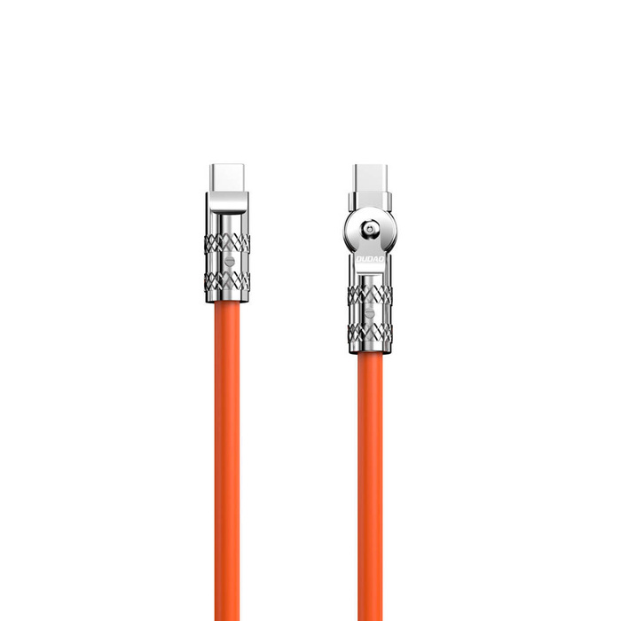 Câble coudé USB - USB C 120W 1m rotation 180° Dudao - orange