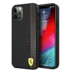 FERRARI 12 Pro Max On Track Carbon Stripe Black Hardcase