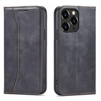 Magnet Fancy Case Case para iPhone 13 Pro Max Pouch Wallet Card Holder Black