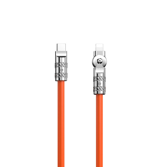 Lomený kabel USB-C - Lightning 30W 1m rotace 180° Dudao - oranžový