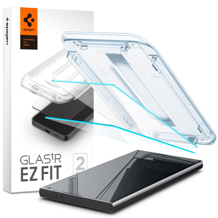 Verre trempé Spigen Glas.tr "ez Fit" 2-pack Samsung Galaxy S24 Ultra Clear