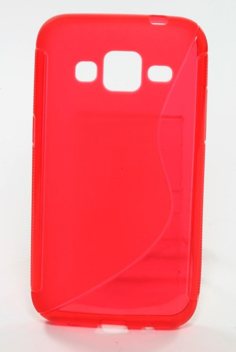 Cover S-Line Samsung Galaxy Core Prime Rosso Cover Silicone