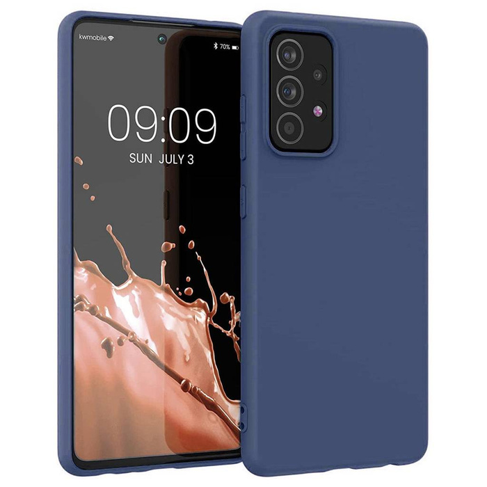 Silikon Case flexibilní silikonový pouzdro kryt Samsung Galaxy A03s modrý