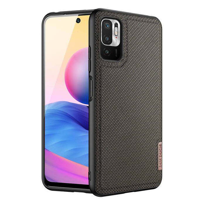 Custodia Dux Ducis Fino rivestita in materiale di nylon per Xiaomi Redmi Note 10 5G / POCO M3 PRO verde