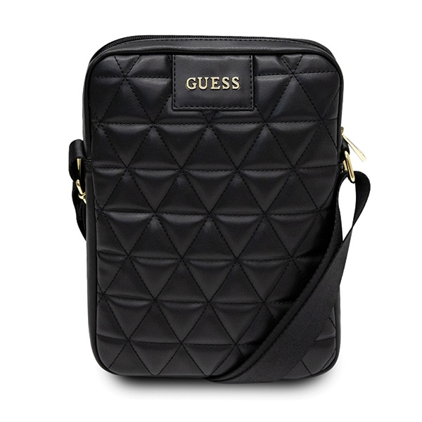 GUESS Tablet 10 Tasche Gesteppt Schwarz