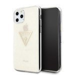 Telefontok guess Apple iPhone 11 Pro arany/arany kemény tok Glitter Triangle Case