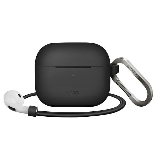 Uniq pouzdro Vencer AirPods 3. gen. Silikonově šedá / uhlově tmavě šedá