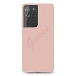 GUESS Samsung Galaxy S21 Ultra Script Vintage GUHCS21LLSVSPI Rosa Hardcase