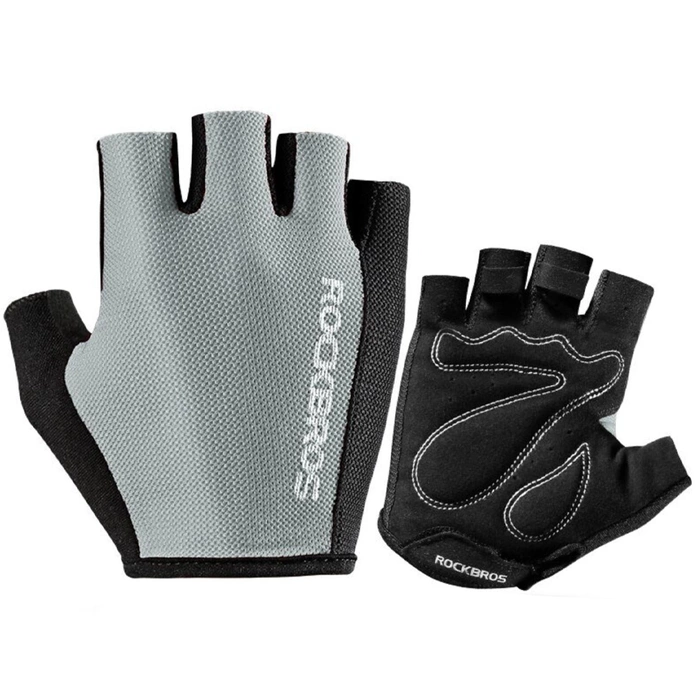 Rockbros S099GR cycling gloves, size XL - gray