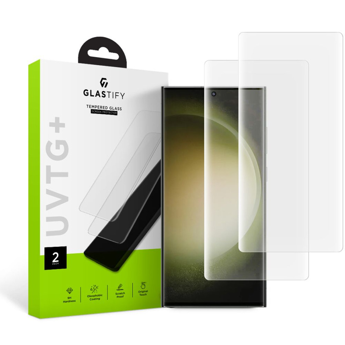 Tempered Glass Glastify Uvtg+ 2-pack Galaxy S23 Ultra Clear