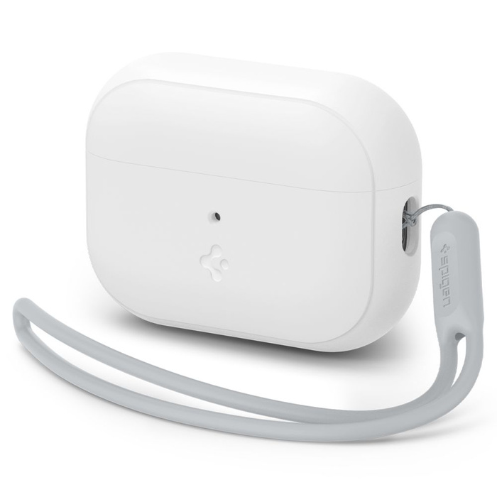 Hülle Spigen Silikon Fit Strap Apple Airpods Pro 1 / 2 Weiß/Grau Case