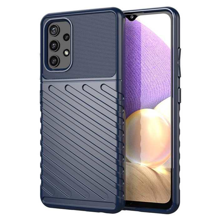 Thunder Case Flexibel Robuste Panzer Handyhülle TPU Schutzhülle für Samsung Galaxy A72 4G blau