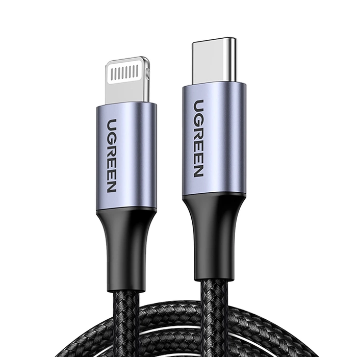 Cable Lightning a USB-C UGREEN PD 3A US304, 1,5m