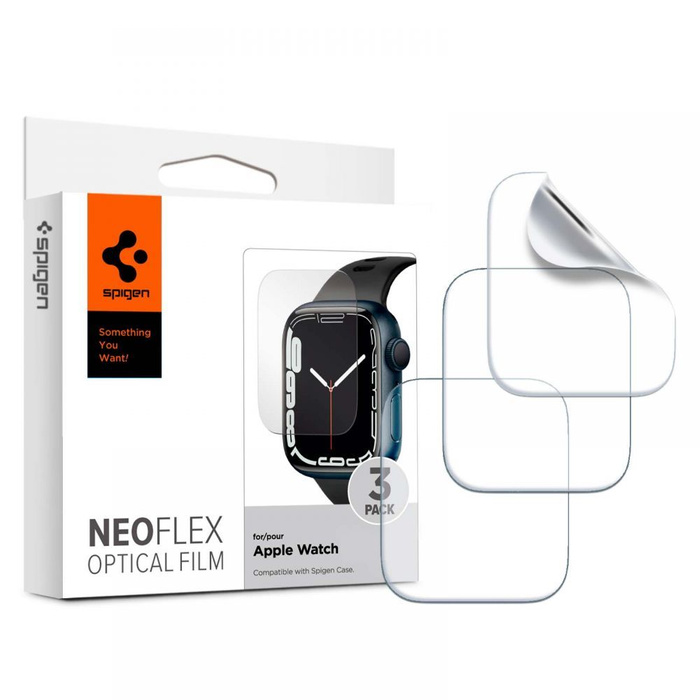 Spigen Apple Watch  7 8 45 MM Neo Flex 3-Pack Película de pantalla Hidrogel  