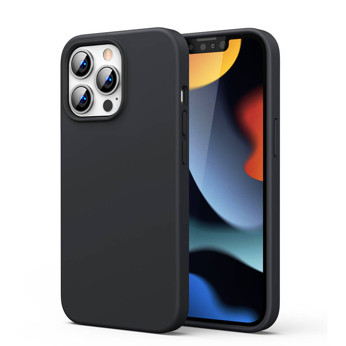 Ugreen Custodia protettiva in silicone Custodia flessibile in silicone per iPhone 13 Pro Max nera