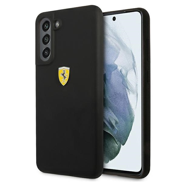 Pouzdro FERRARI Samsung Galaxy S21 FE Silicone Black Hardcase