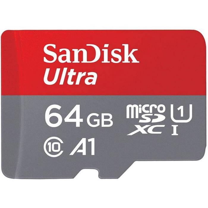 SanDisk Ultra microSDXC 64GB 120MB/s A1 memory card + SD adapter