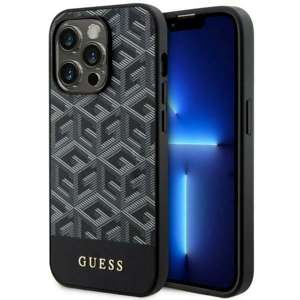 Funda Guess GUHMP14XHGCFSEK iPhone 14 Pro Max 6.7" negro/negro durocase GCube Stripes MagSafe Case