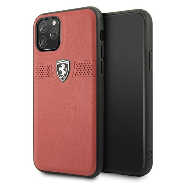 Ferrari FEOBAHCN58RE iPhone 11 Pro 5,8" červený / červený pevný obal Off Track kůže