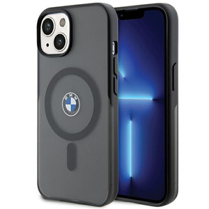 Coque BMW BMHMP15SDSLK iPhone 15 6.1" noir/noir durcase IML Signature MagSafe Case