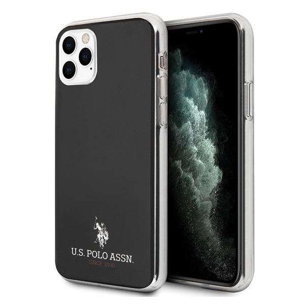 Pouzdro US POLO Apple iPhone 11 Pro lesklé černé pouzdro